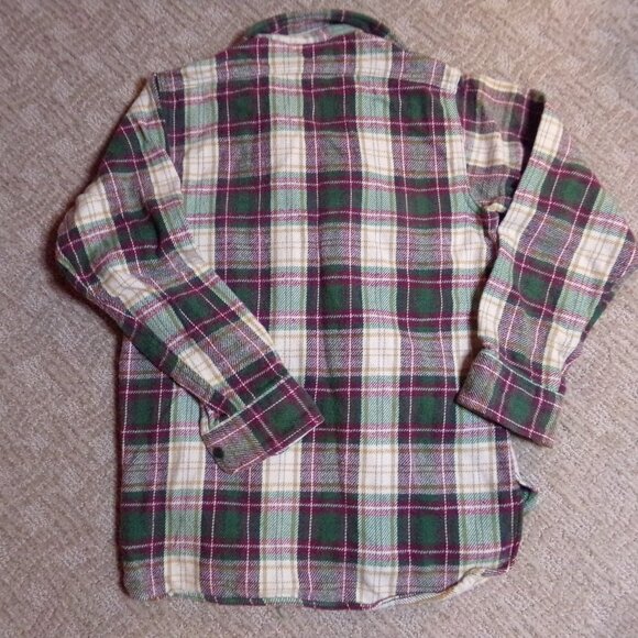Men's Vintage Medium M Midweight Woolrich Plaid Shirt - Picture 7 of 8